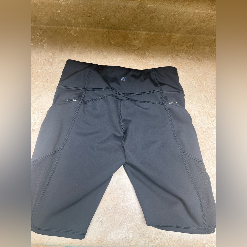 Athleta Black High-Rise Bike Shorts - Picture 5 of 9